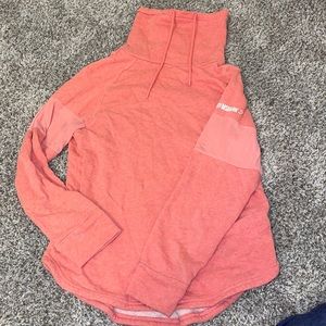 Host Pick🎉 GYM SHARK pink cowl neck pull over w/ mesh